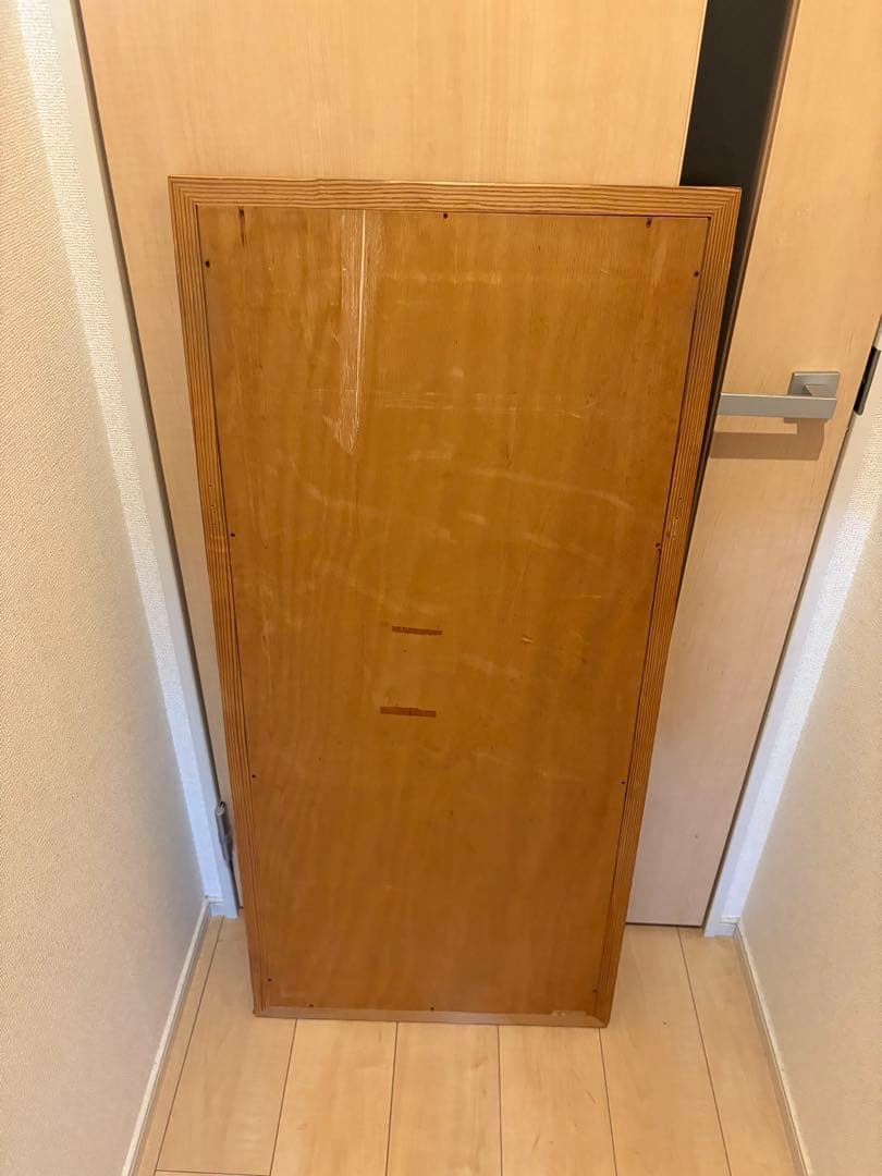 カントリー調 オーク材フレーム 大型ウォールミラー カナディアン/アンティーク