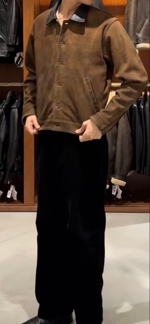 schott ニュービー　スエードジャケット　レザー