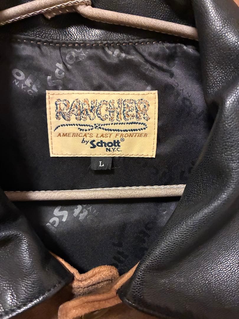 schott ニュービー　スエードジャケット　レザー