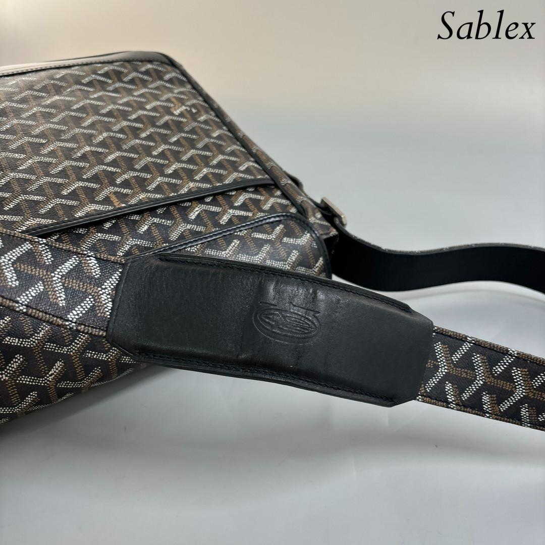 【超極美品】ゴヤール グランブルー MM ショルダーバッグ クロスボディバッグ