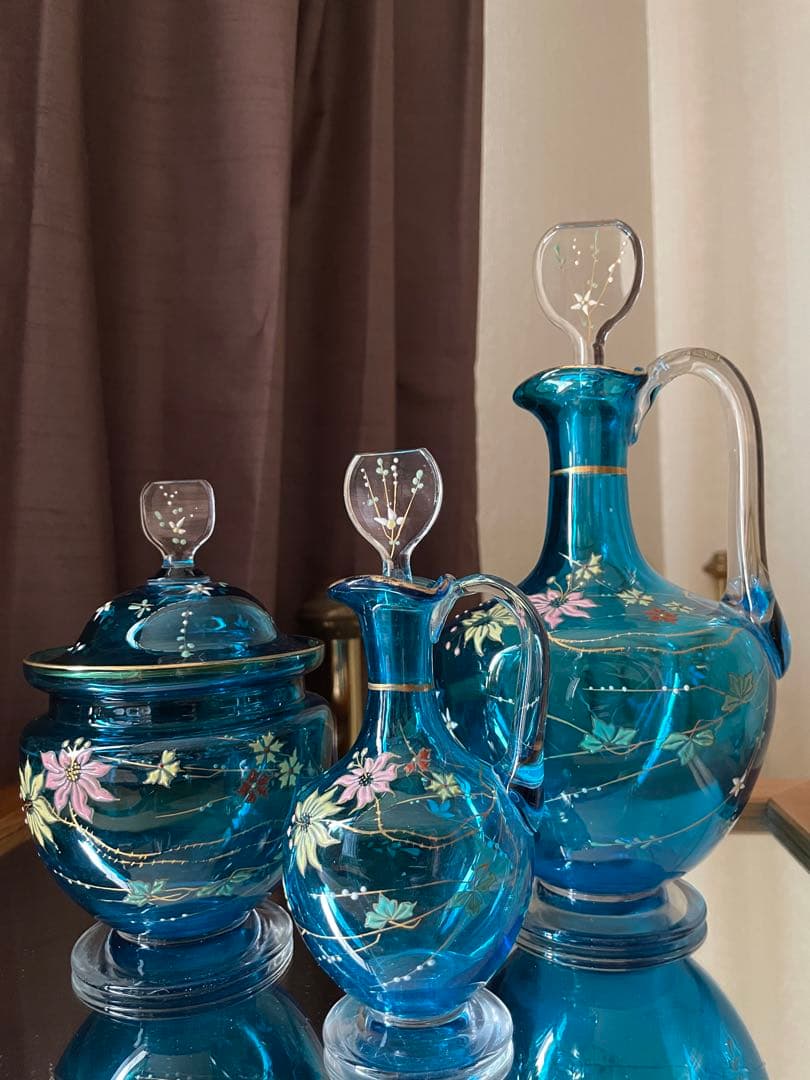 高級オーバーナイトサービスセット ポット＆デカンタ ルグラ legrasブルー