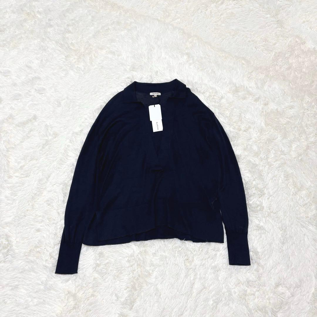 新品タグ付 定価8.2万 近年モデル ブラミンク シルクカシミヤ 18G ニット