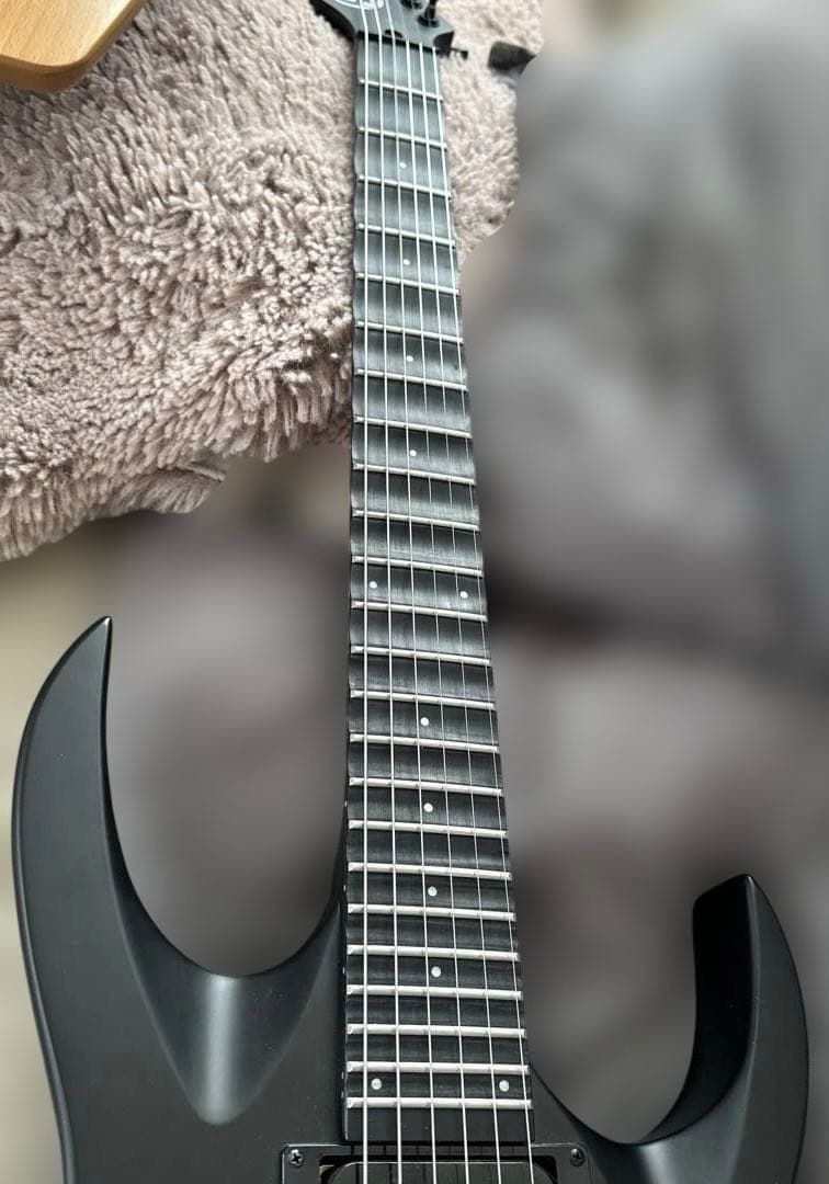 Solar エレキギター スキャロップ加工(素人加工)