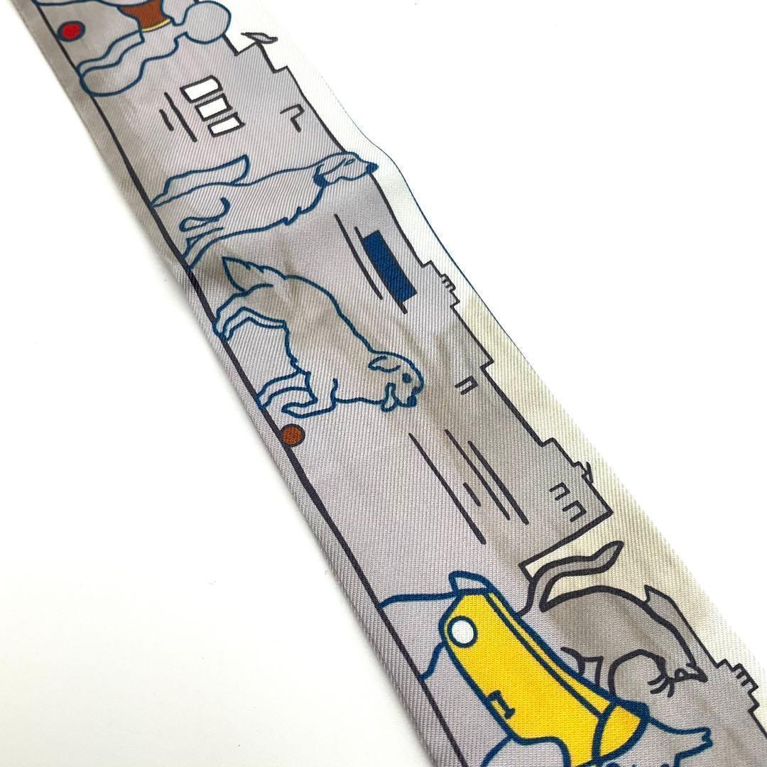 エルメス HERMES ツイリー ドッグ ダックス グレー