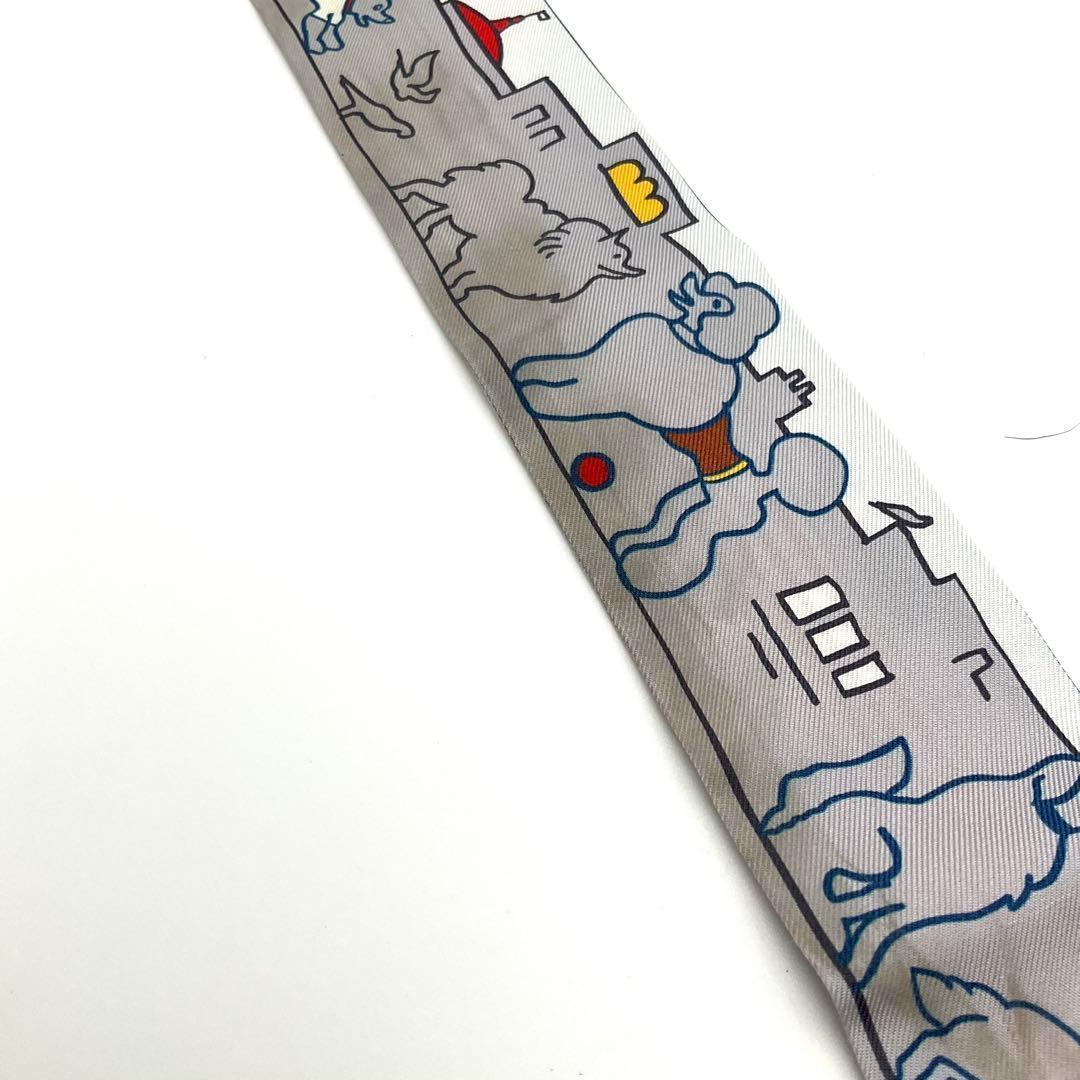 エルメス HERMES ツイリー ドッグ ダックス グレー