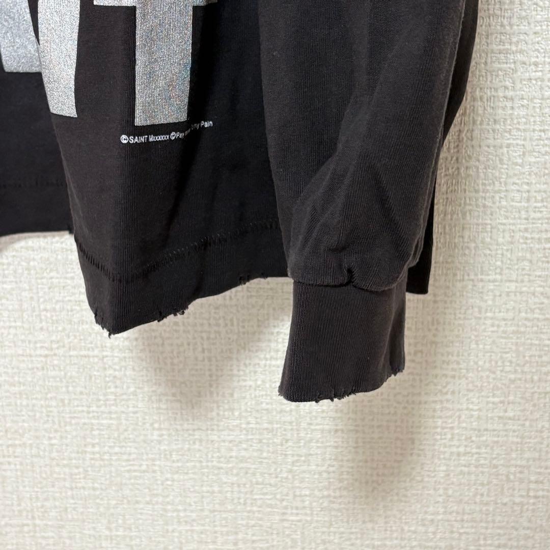 新品 セントマイケル ロングスリーブTシャツ ブラック Lサイズ