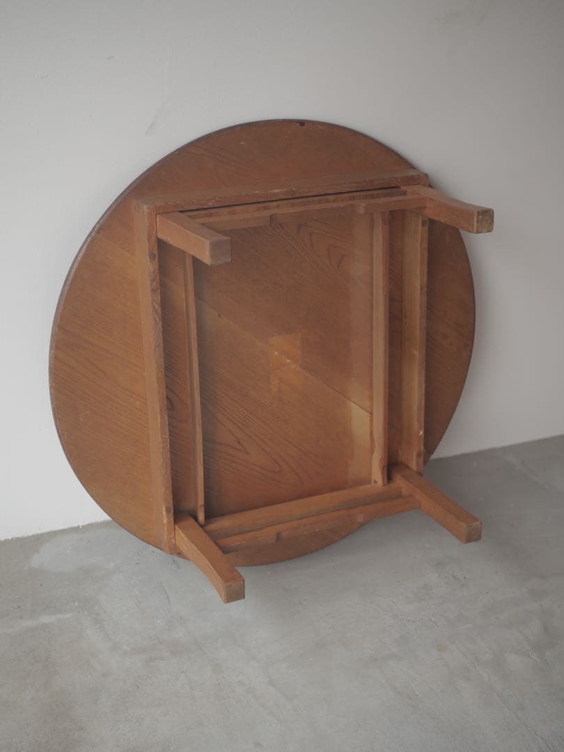 ちゃぶ台　丸ちゃぶ台　台　古家具　古道具　アンティーク　昭和レトロ