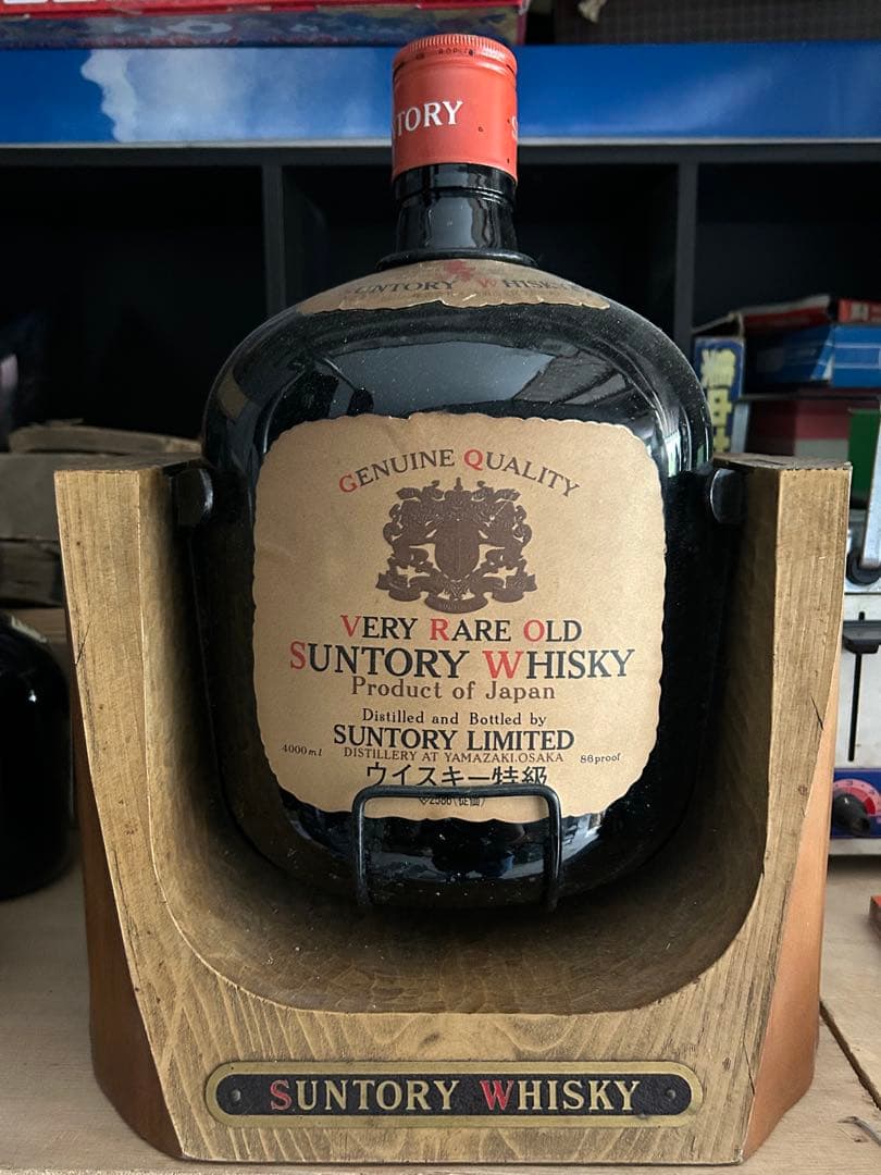 4リットル　希少　台座付き　開栓済み　サントリーオールド　寿　コトブキ　中身あり