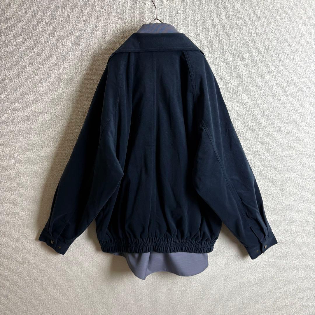 Burberrysネクタイシャツスイングトップ　クロコダイル柄　スエード生地古着