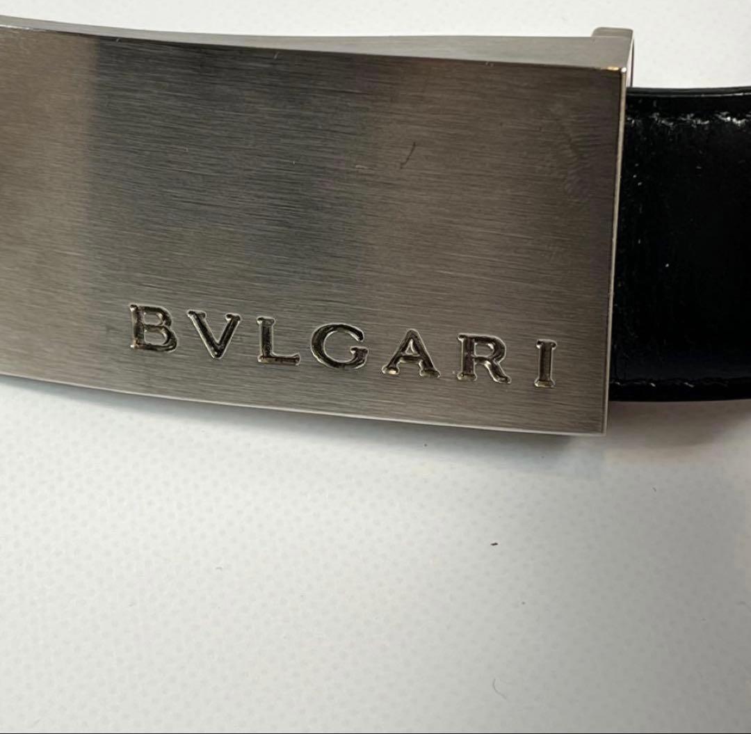 美品　BVLGARI ベルト　ロゴバックル　レザー　イタリア製