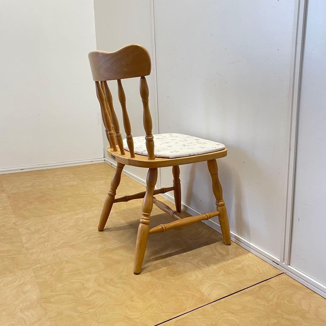 ミキモク ダイニングチェア① ウィンザーチェア 椅子 チェア 北欧スタイル 花柄