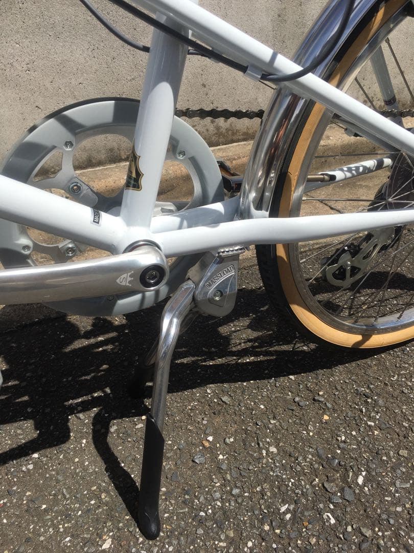 極上品 ミニベロ ラレー ホワイト チャリ 自転車 20インチ 新車