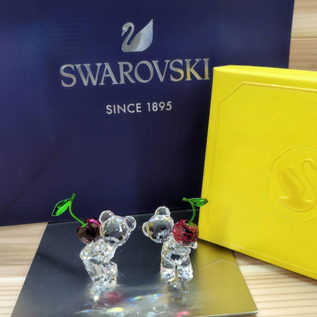 最終価格　スワロフスキー Krisベア チェリー カップル 5675393