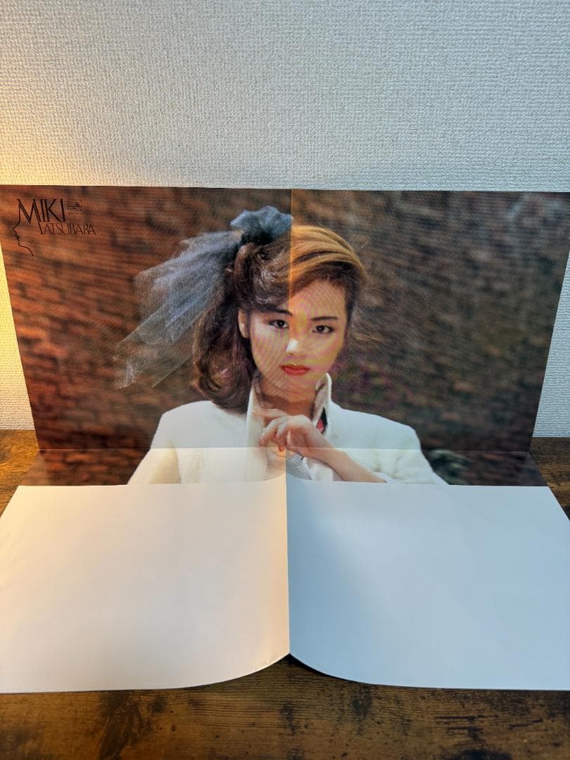 美品　松原みき　ポケットパーク LP 真夜中のドア　ポスター付