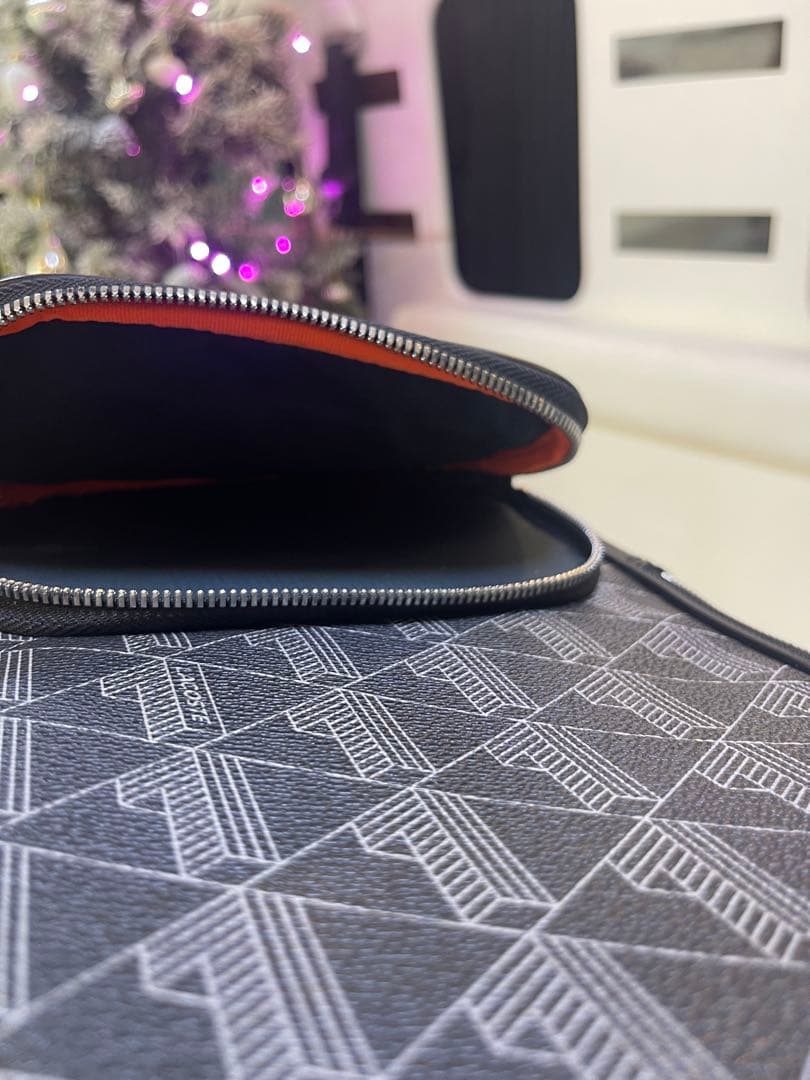 LACOSTE ラコステ メンズ ボディバッグ 黒 モノグラム 未使用　ブラック