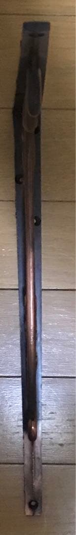 一点物　レトロ　真鍮　棚受　300ｍｍ✗350ｍｍ　ブロンズ　木ネジ付　2個