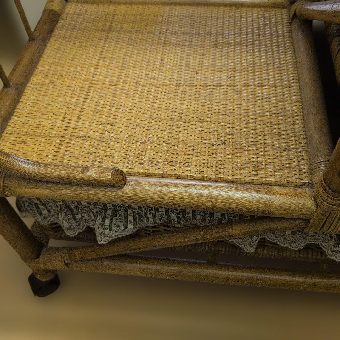 ラタン家具、ハンガーラック、籐家具ヴィンテージ