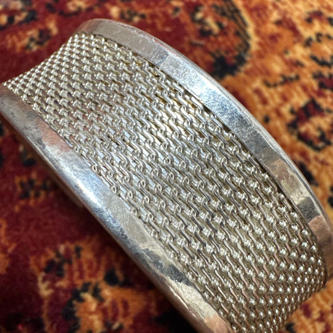 【高級】シルバー925 ビンテージ　バングル