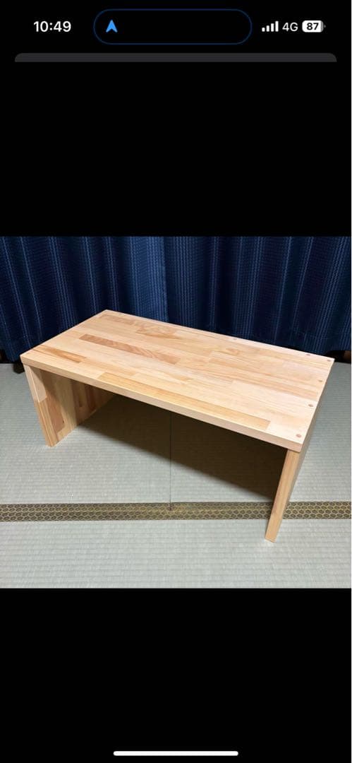 木製シンプル座卓 幅