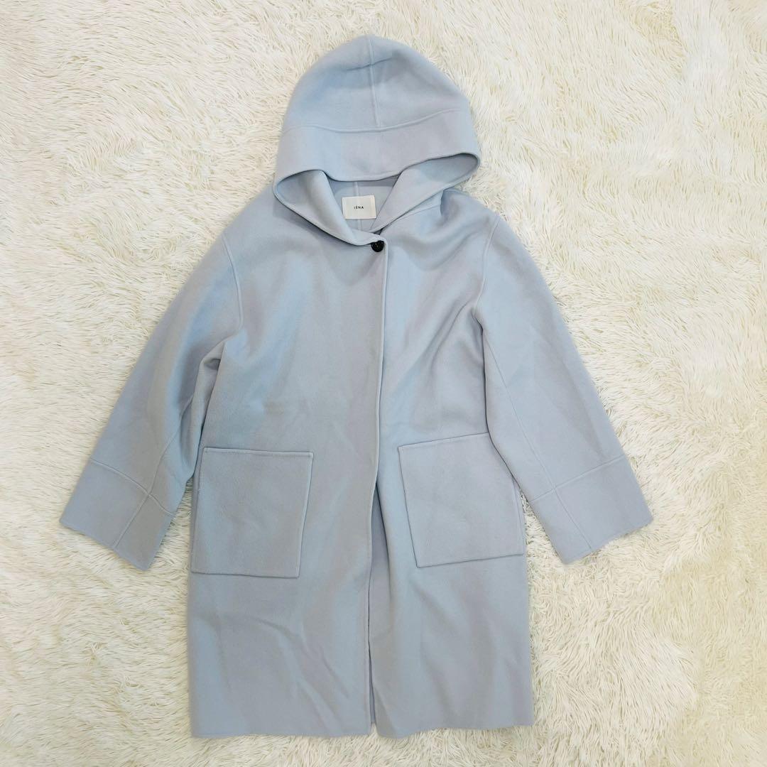 大きいサイズ　近年　イエナ スーパー160ダブルフェイス フードコート ブルー