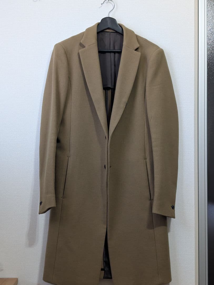 ATTACHMENT スリムフィット ベージュ チェスターコート
