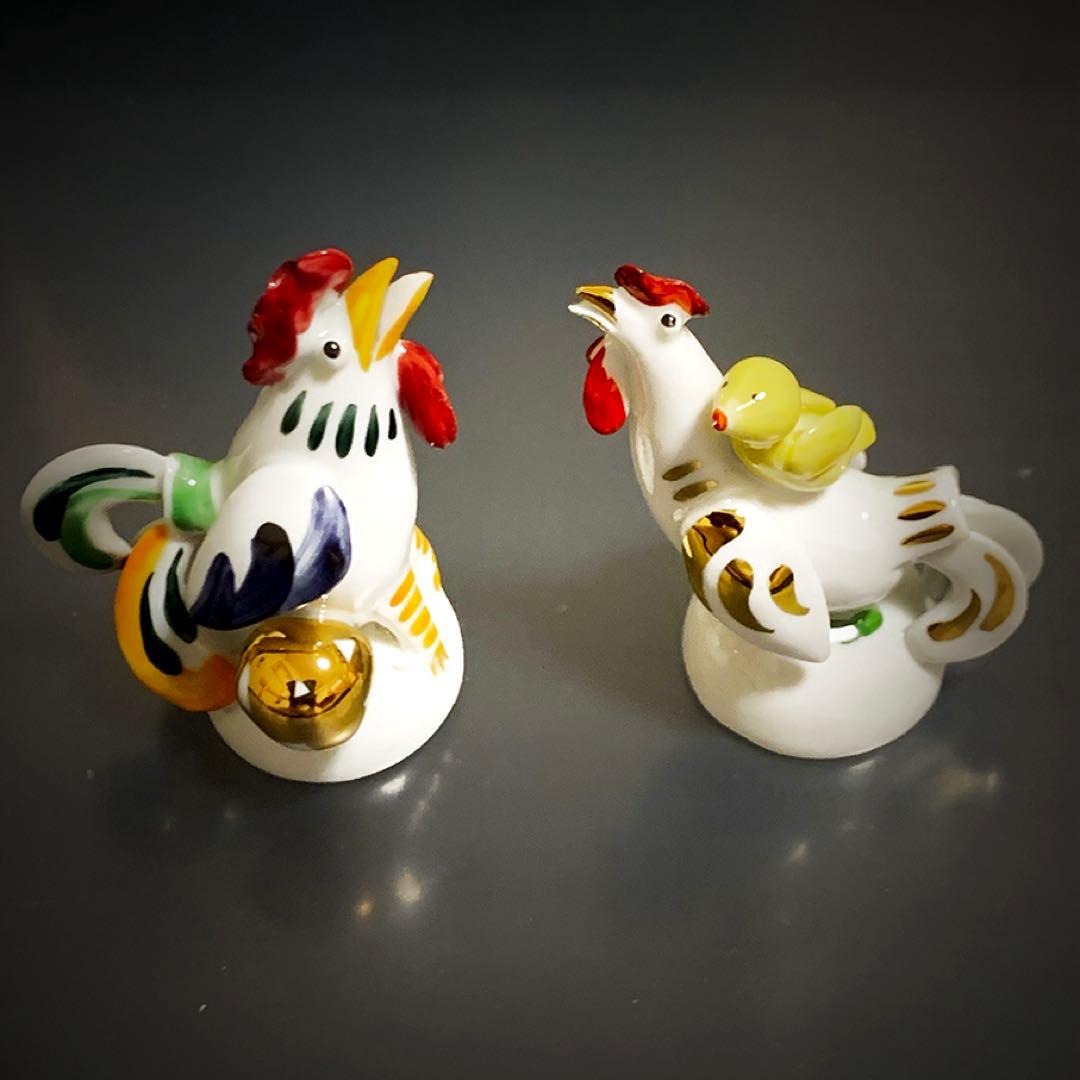 k*様 □美品☆ マイセン　手びねり　干支　鳥　酉　置物　限定　箱つき