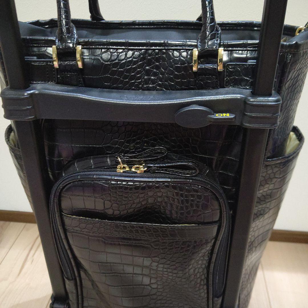 最終値下げ【超美品】スワニー トートキャリー クロコダイル型押し