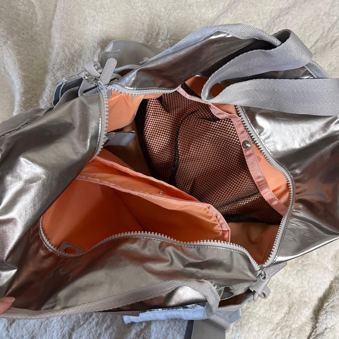 LESPORTSAC シルバー ボストンバッグ