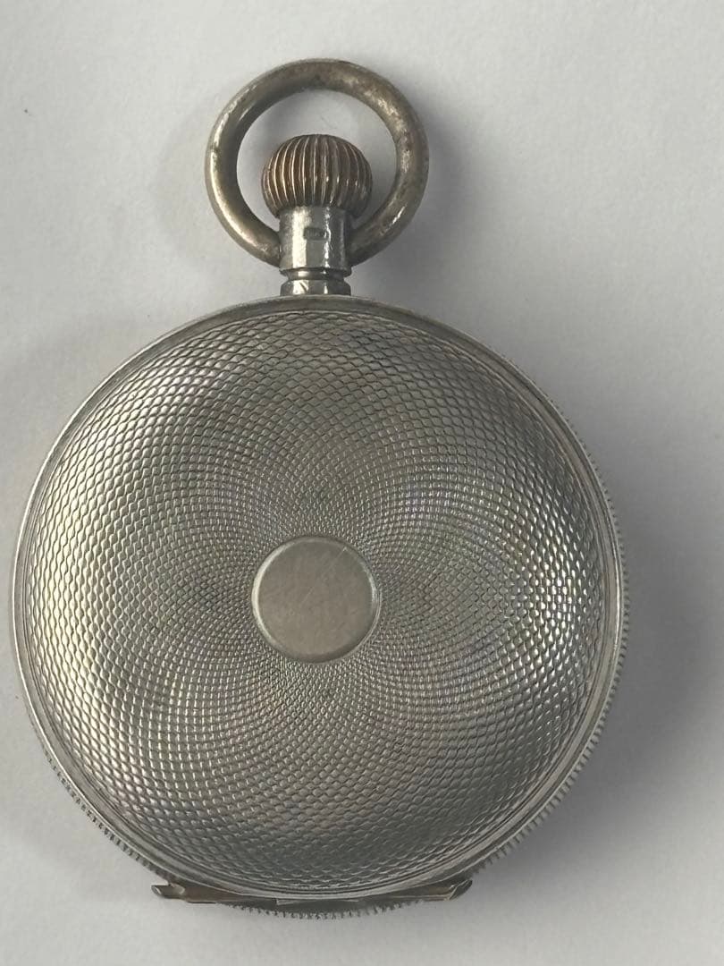 懐中時計　TRUSTY トラスティ　犬のマーク　シルバーケース レトロ