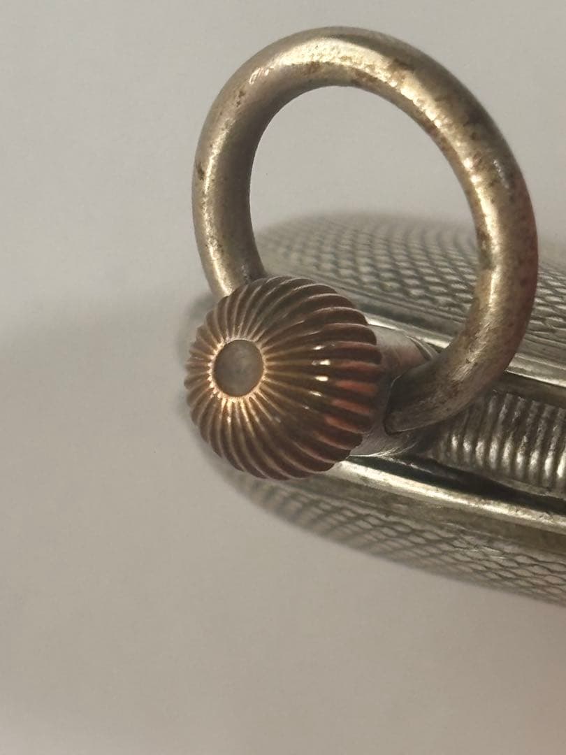 懐中時計　TRUSTY トラスティ　犬のマーク　シルバーケース レトロ