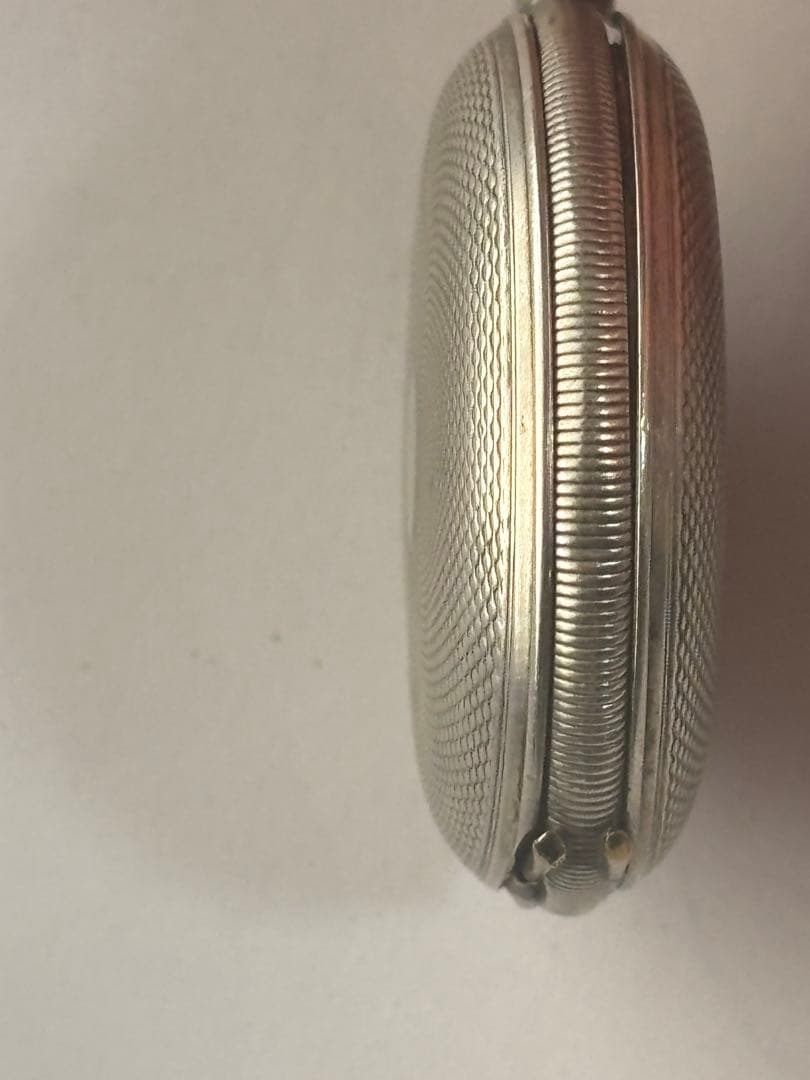 懐中時計　TRUSTY トラスティ　犬のマーク　シルバーケース レトロ