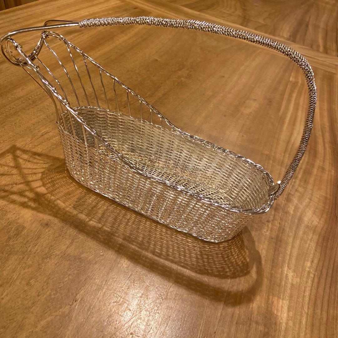 シルバーコーティング高級ワインバスケット