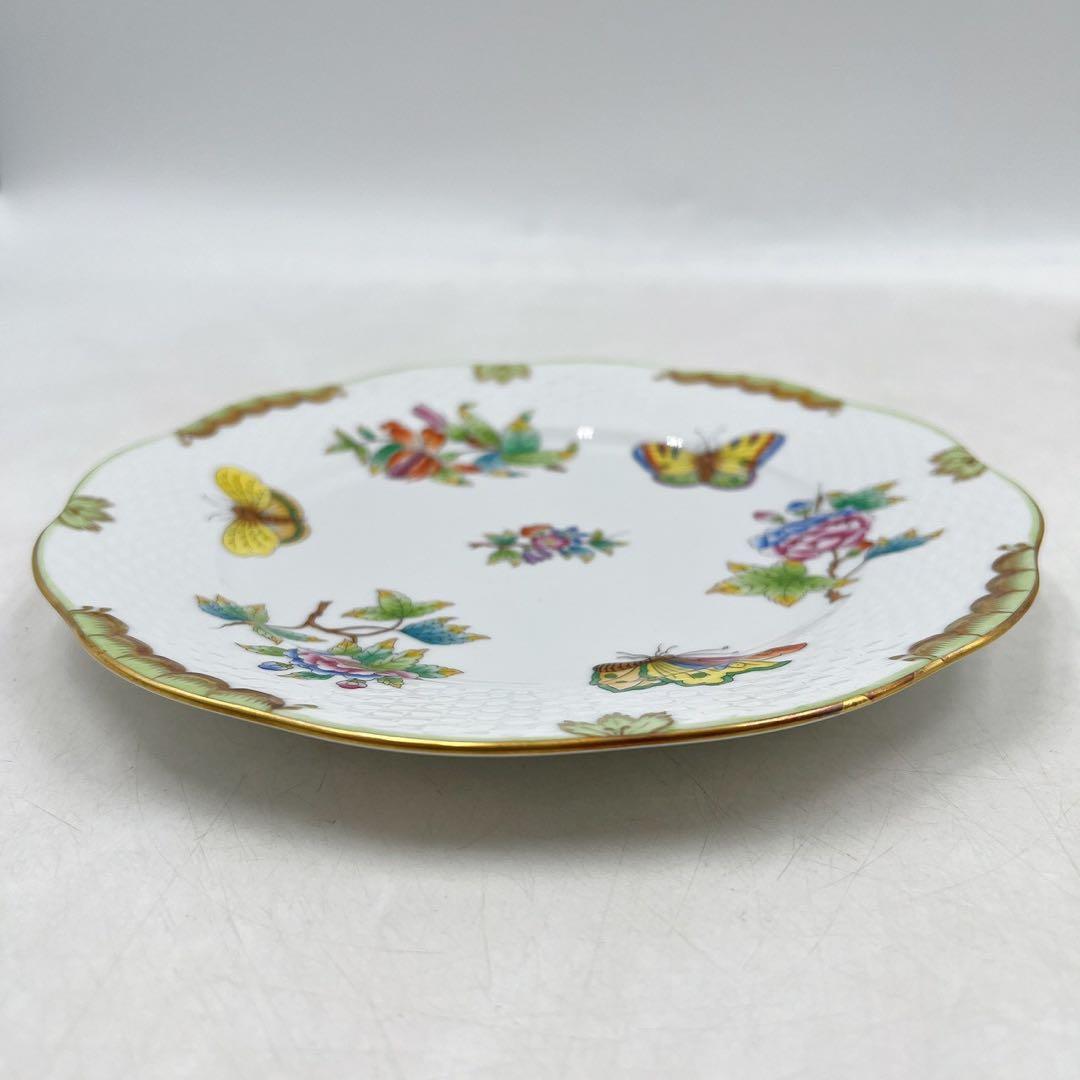 美品ヘレンド ヴィクトリアブーケ 19cm 21cm プレート 2枚セット 中皿