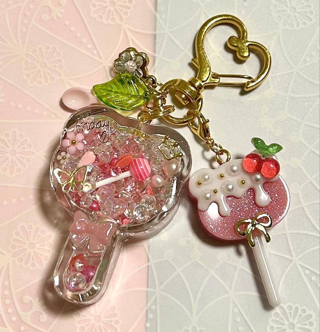 シャカシャカキーホルダー＊くまロリポップ2点オーダー4点＊シェイカー