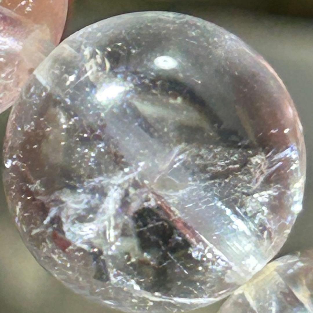 ☆ラピス様！福徳弁天秘宝⑩！貫入水晶！クォーツインクォーツ　水晶　ブレス