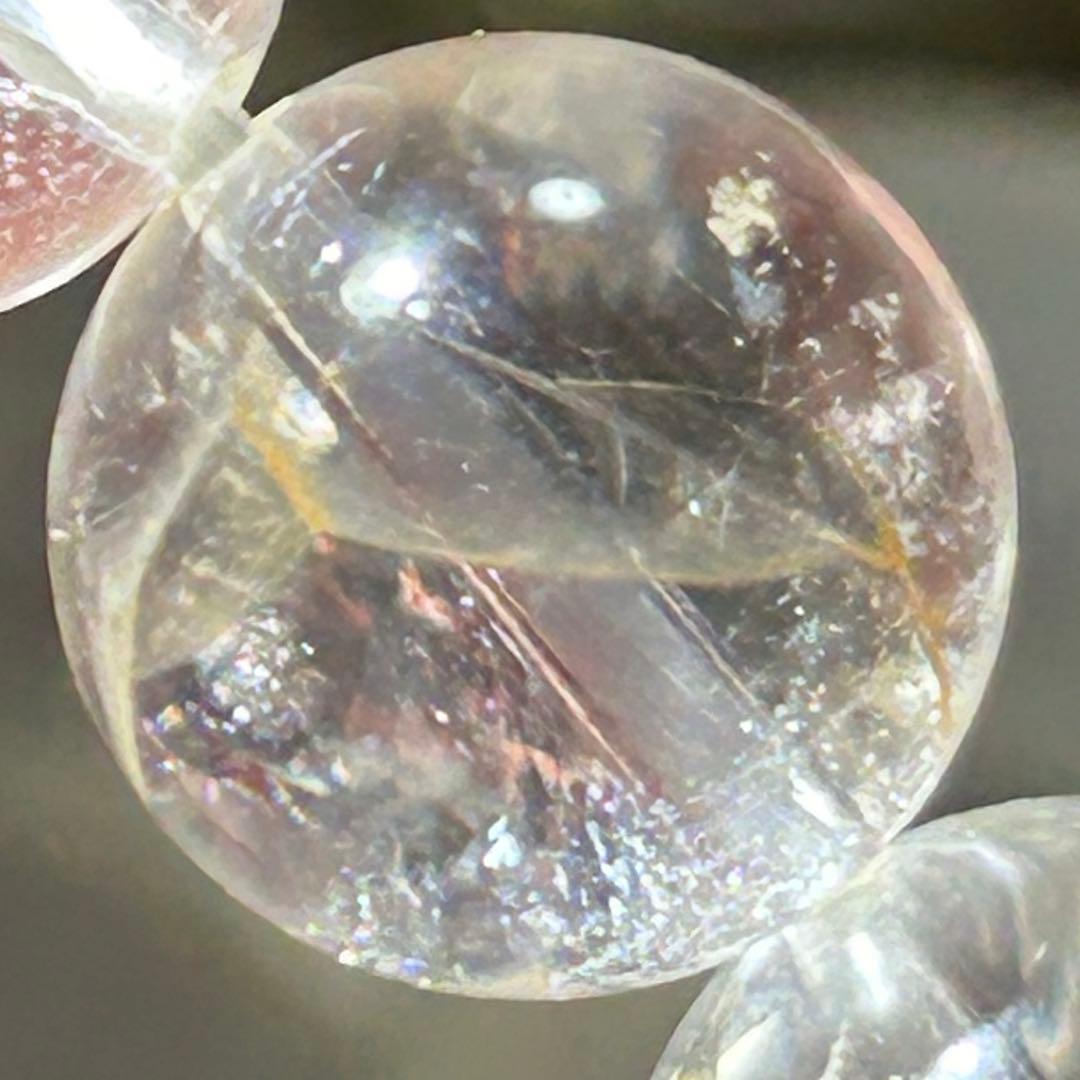 ☆ラピス様！福徳弁天秘宝⑩！貫入水晶！クォーツインクォーツ　水晶　ブレス