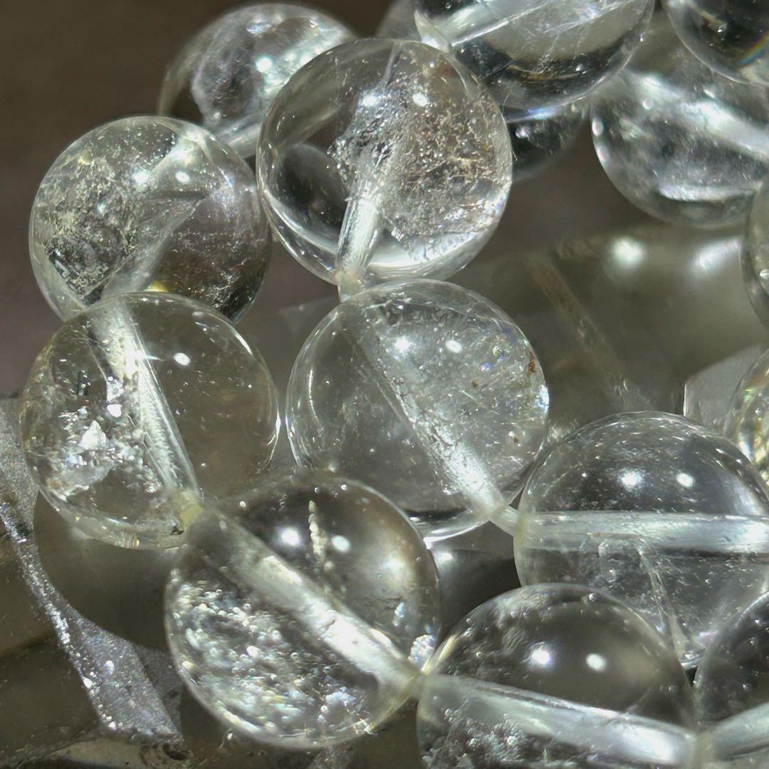 ☆ラピス様！福徳弁天秘宝⑩！貫入水晶！クォーツインクォーツ　水晶　ブレス