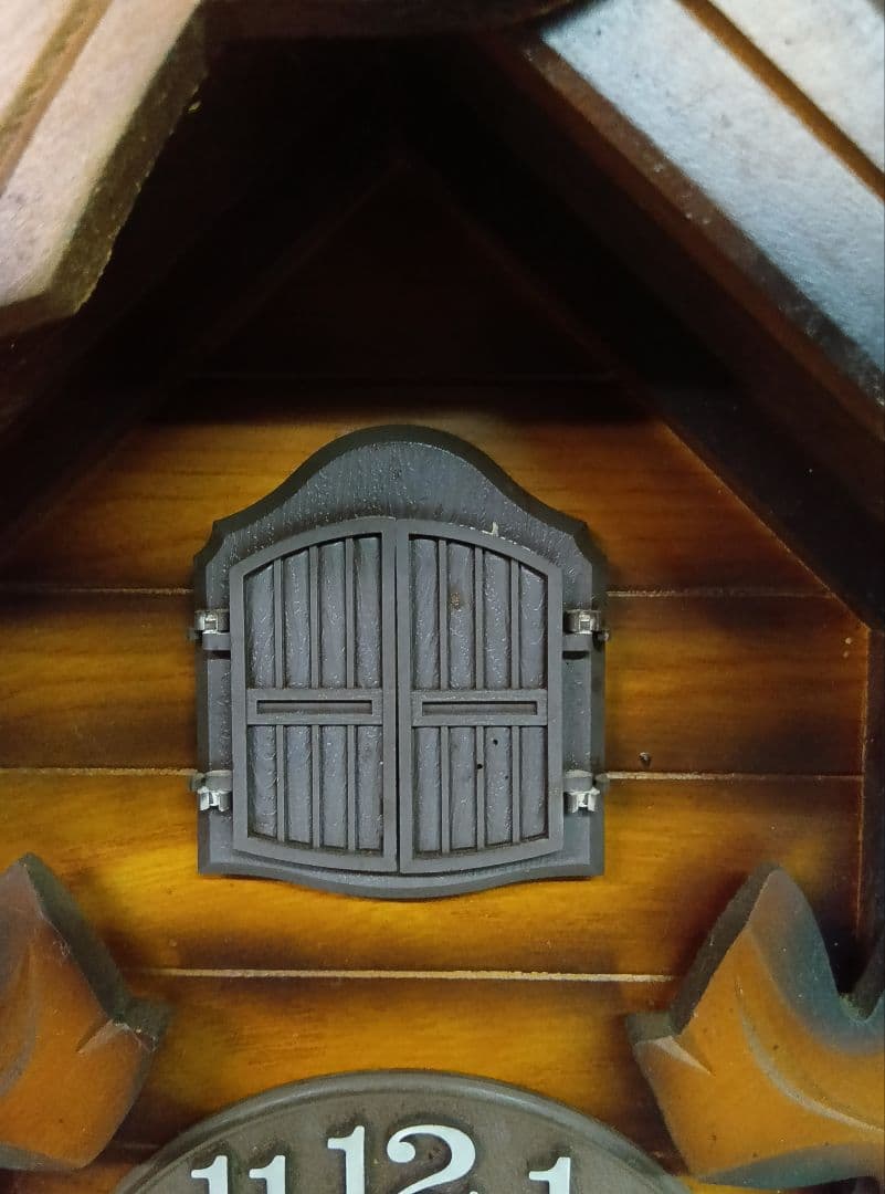 RHYTHMクォーツ　鳩時計　木製掛け時計　シチズン　レトロ　カッコー　動作品