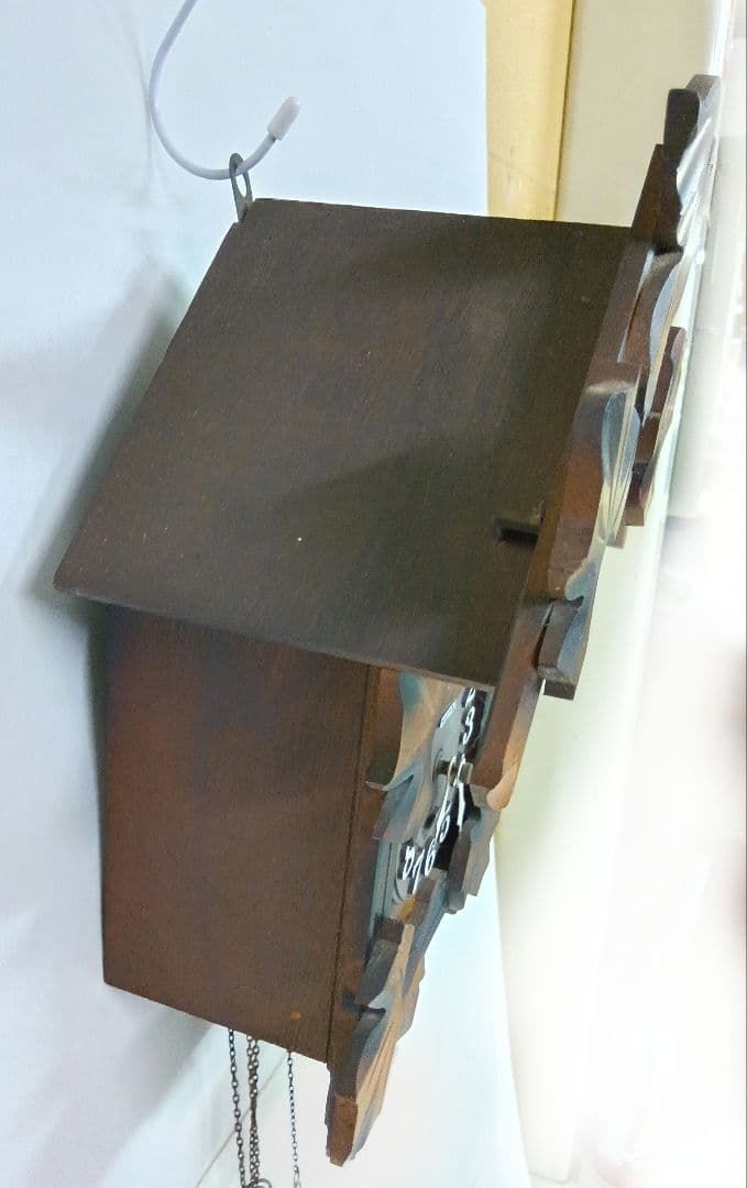 RHYTHMクォーツ　鳩時計　木製掛け時計　シチズン　レトロ　カッコー　動作品