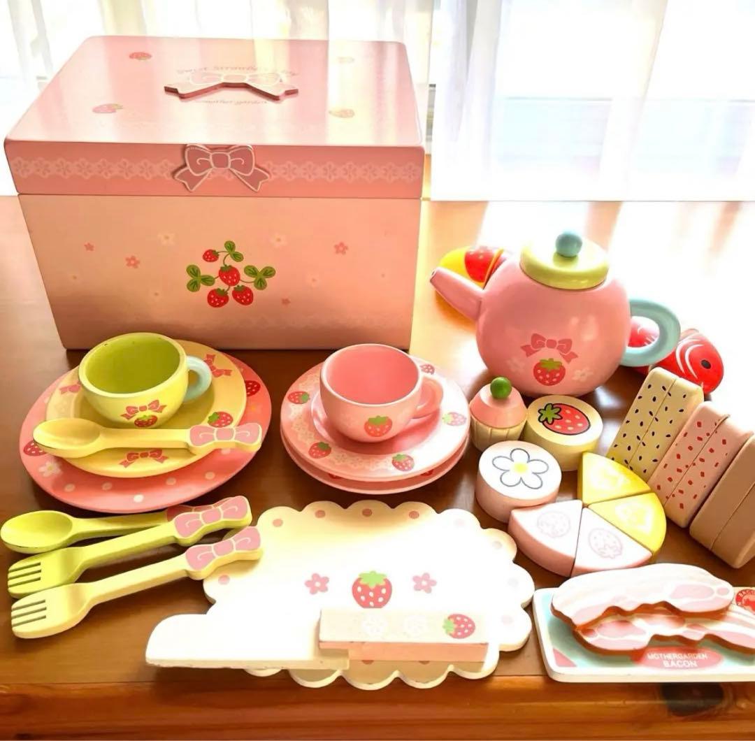 平成レトロ　マザーガーデン　野いちご 棚　家具　本棚　木のおうち型 豪華おまけ付