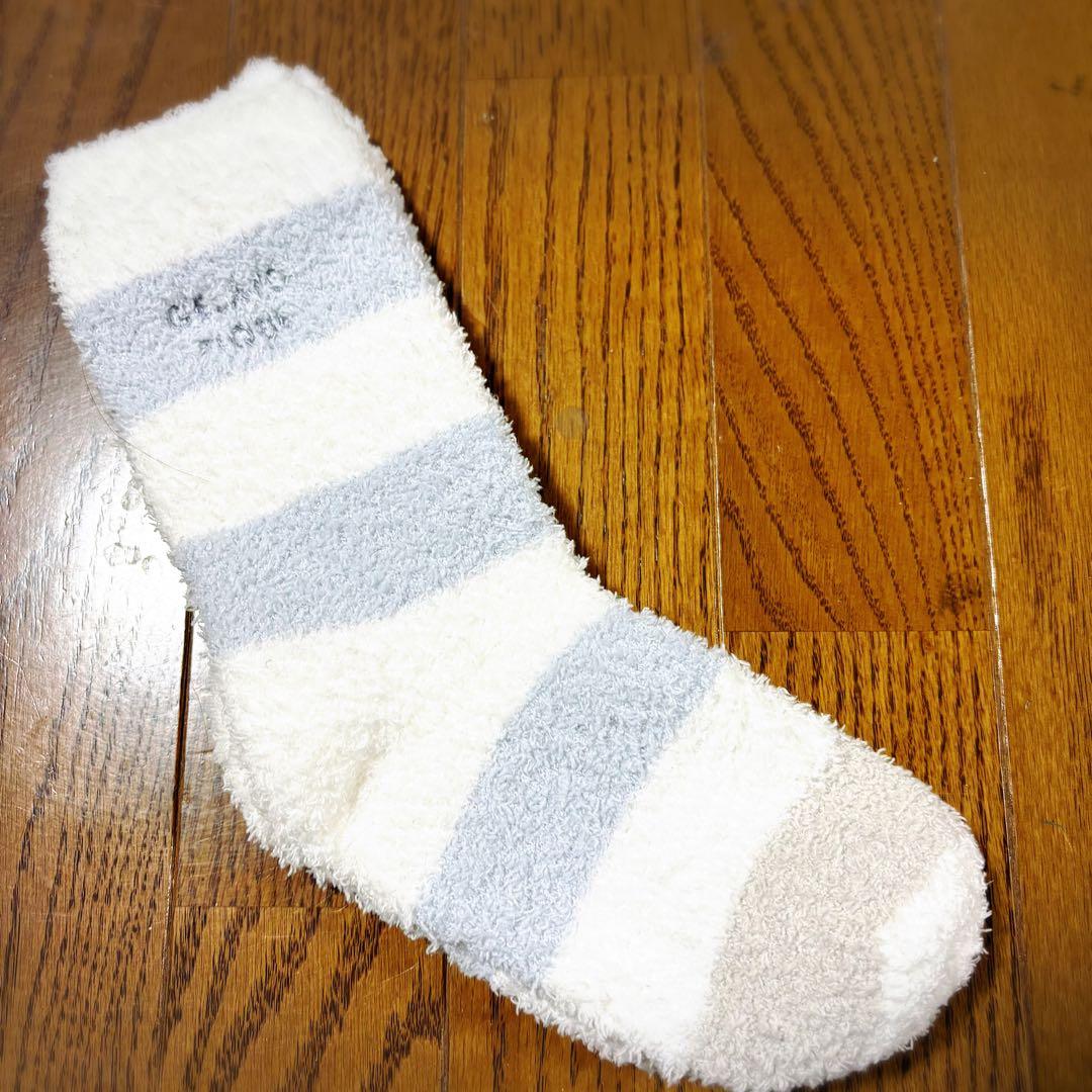 【新品タグ付き】ジェラピケ モコモコ ルームウェア上下＆靴下セット ブルー系