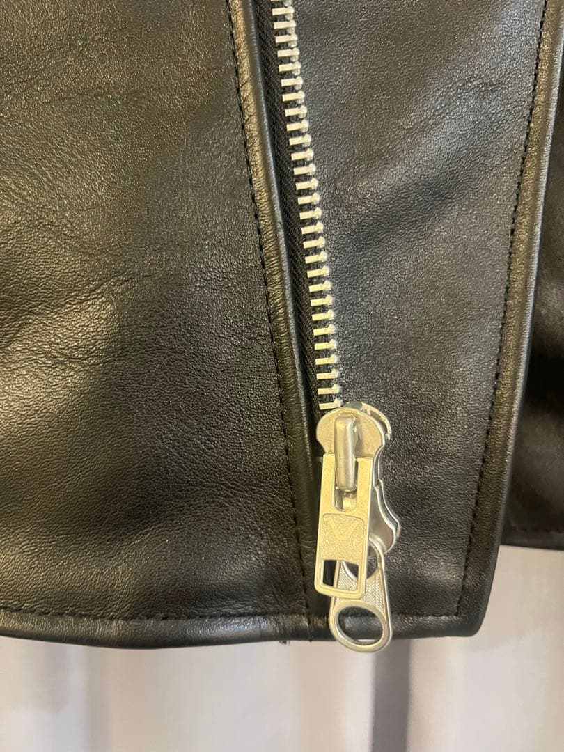 vanson ブラック ダブルライダースジャケット 36