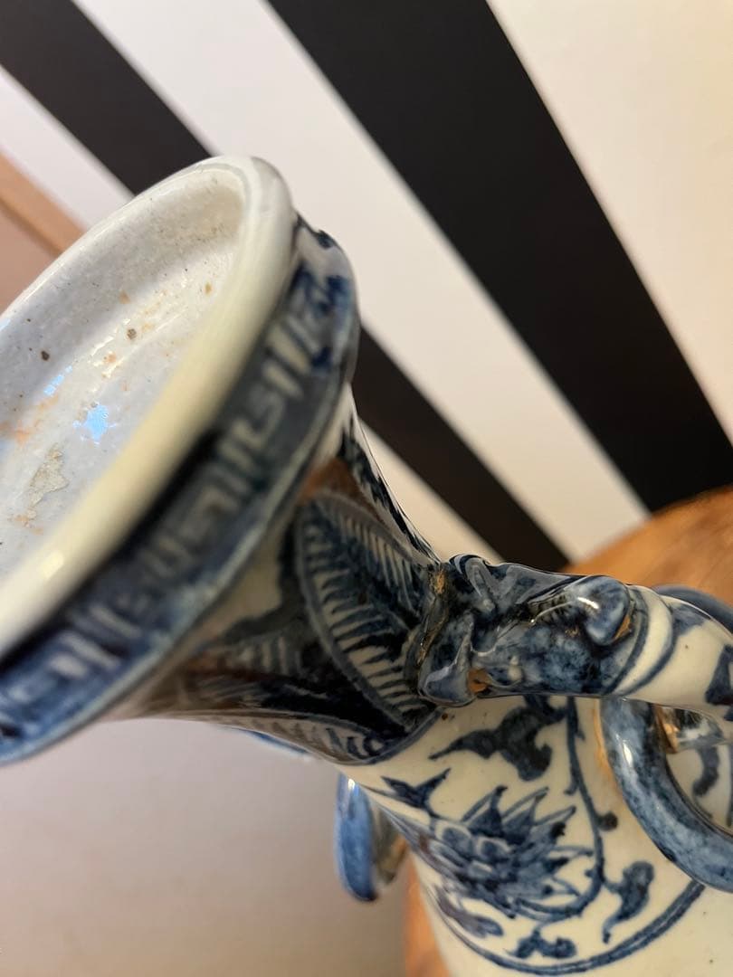 中国アンティーク花瓶　大ぶり