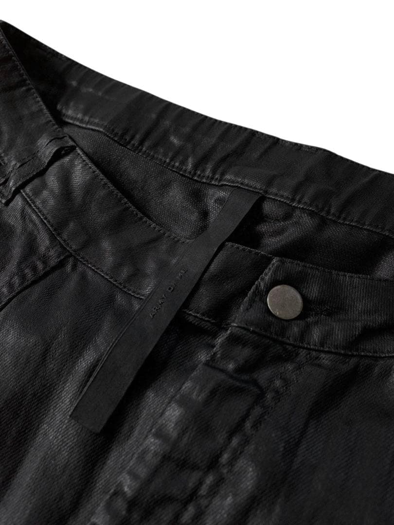 パンツ ARMY OF ME Luster Coated Sarouel Denim