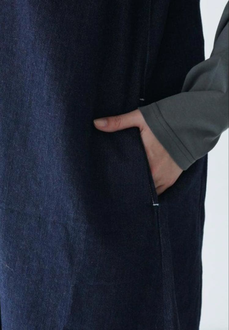 新品下げ札付き！NARU 80zムラデニムジャンパースカート