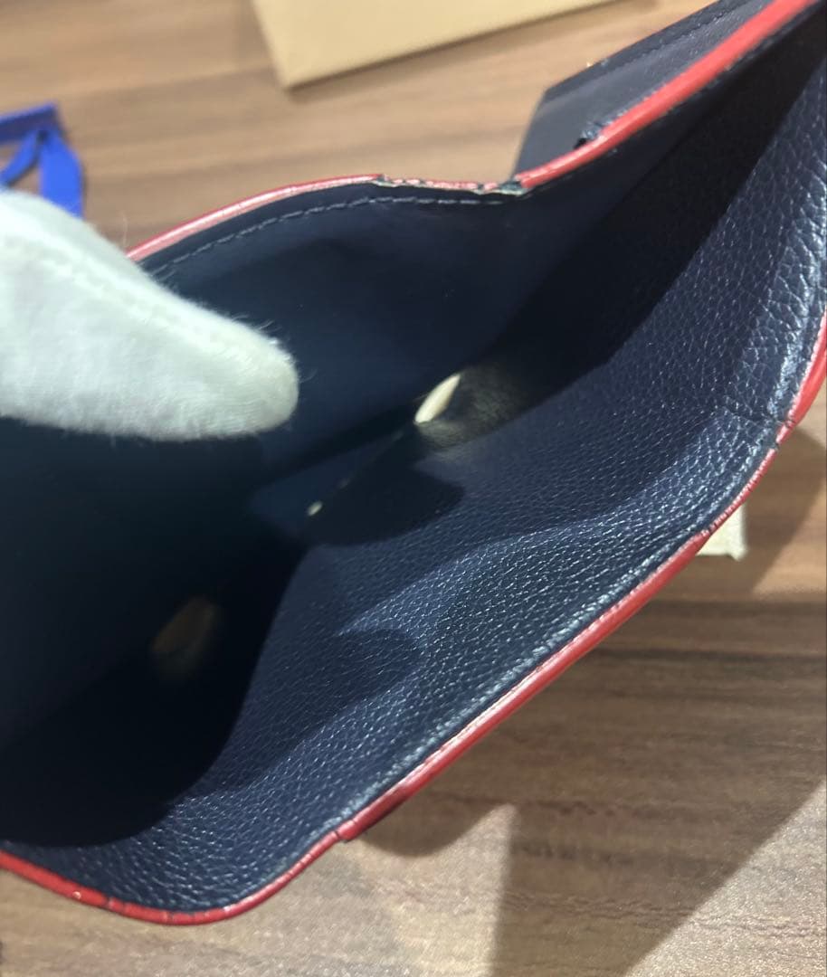 LOUIS VUITTON ネイビー 三つ折り財布