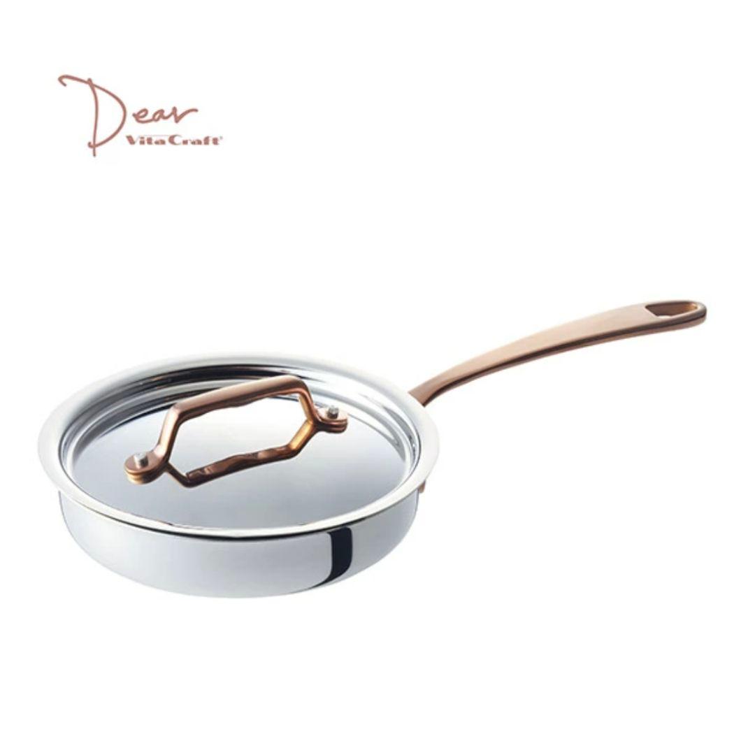 【新品・未使用】ビタクラフト　ディア フライパン 16ｃｍ ローズゴールド