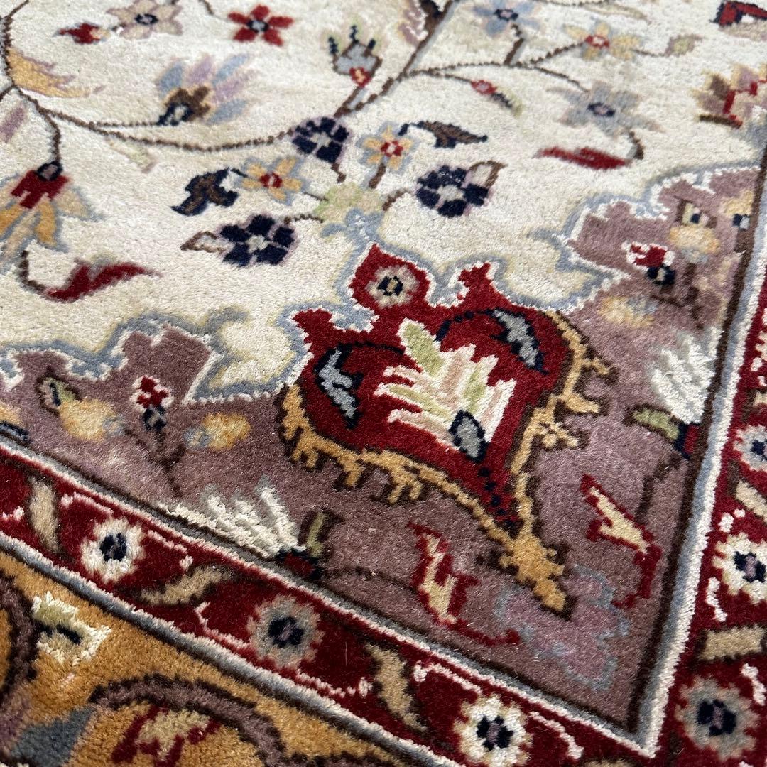 【新品未使用】絨毯　パキスタン産　パキスタン絨毯　シルク　ウール　グラデーション