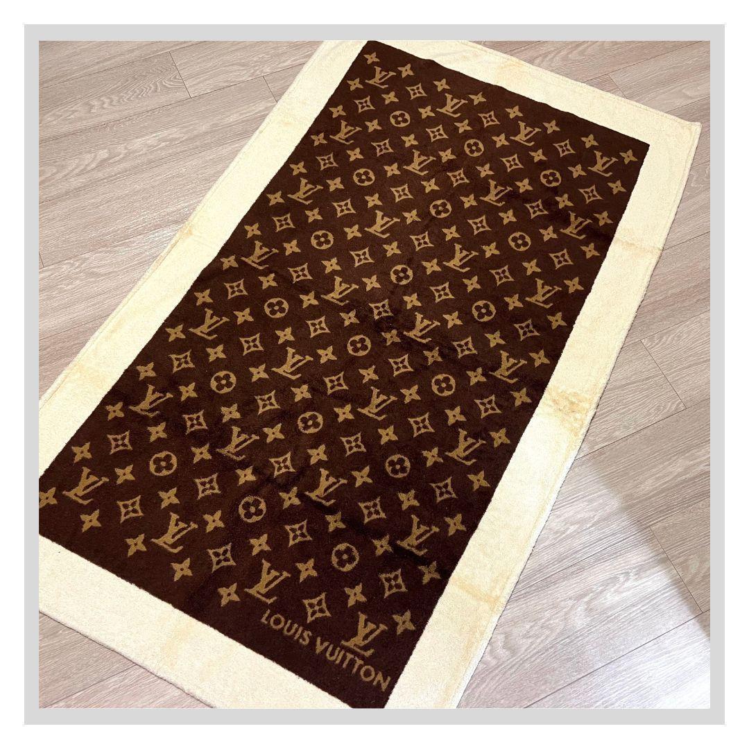 ピカチュウ モノグラム ビーチタオル バスタオル タオル ブラウン