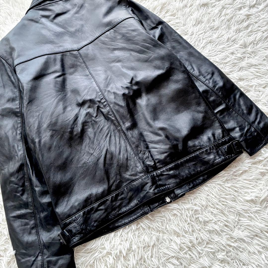 美品XL◎Liugoo Leathers 羊革 ラムレザー ジャケット シングル